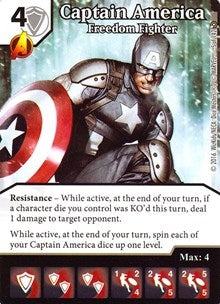 Captain America - Freedom Fighter (5) [MACIV] - Dice Masters Single