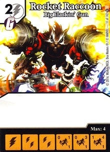 Rocket Raccoon - Big Flarkin’ Gun (11) [MACIV] - Dice Masters Single