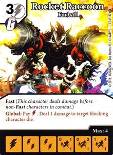 Rocket Raccoon - Furball (12) [MACIV] - Dice Masters Single