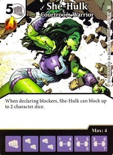 She-Hulk - Courtroom Warrior (17) [MACIV] - Dice Masters Single