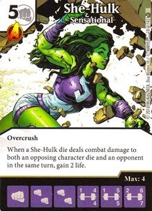 She-Hulk - Sensational (18) [MACIV] - Dice Masters Single
