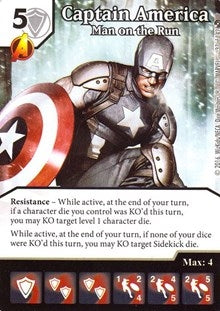 Captain America - Man on the Run (37) [MACIV] - Dice Masters Single