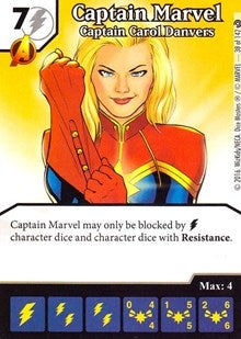 Captain Marvel - Captain Carol Danvers (38) [MACIV] - Dice Masters Single