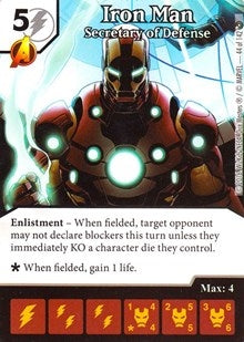 Iron Man - Secretary of Defense (44) [MACIV] - Dice Masters Single