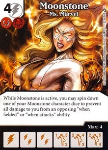 Moonstone - Ms. Marvel (52) [MACIV] - Dice Masters Single
