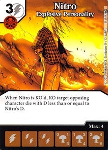 Nitro - Explosive Personality (55) [MACIV] - Dice Masters Single