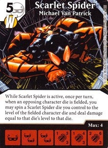 Scarlet Spider - Michael Van Patrick (62) [MACIV] - Dice Masters Single