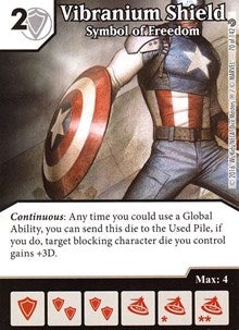Vibranium Shield - Symbol of Freedom (70) [MACIV] - Dice Masters Single