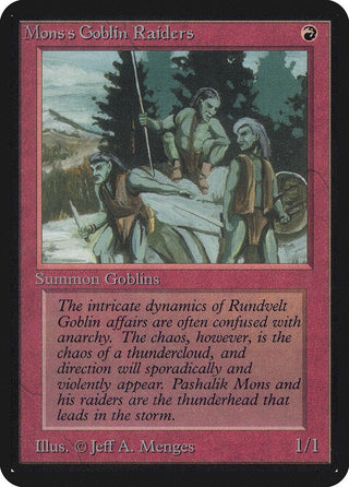 Mons’s Goblin Raiders [LEA] - MTG Single