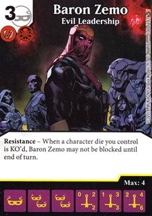 Baron Zemo - Evil Leadership (106) [MACIV] - Dice Masters Single
