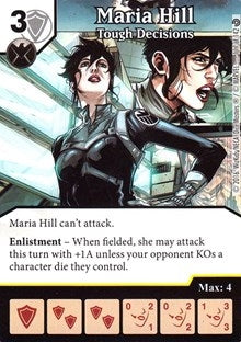 Maria Hill - Tough Decisions (117) [MACIV] - Dice Masters Single