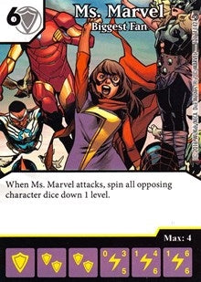 Ms. Marvel - Biggest Fan (121) [MACIV] - Dice Masters Single