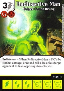 Radioactive Man - Geiger Count Rising (126) [MACIV] - Dice Masters Single