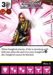 Songbird - Reformed Villain (128) [MACIV] - Dice Masters Single