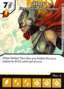Thor - Strenghtened by Mjolnir (132) [MACIV] - Dice Masters Single