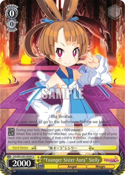 ’Younger Sister Aura’ Sicily (3009) [DG/EN-S03] - Weiss Schwarz Single