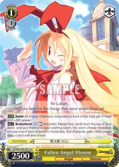 Fallen Angel Flonne (3013) [DG/EN-S03] - Weiss Schwarz Single
