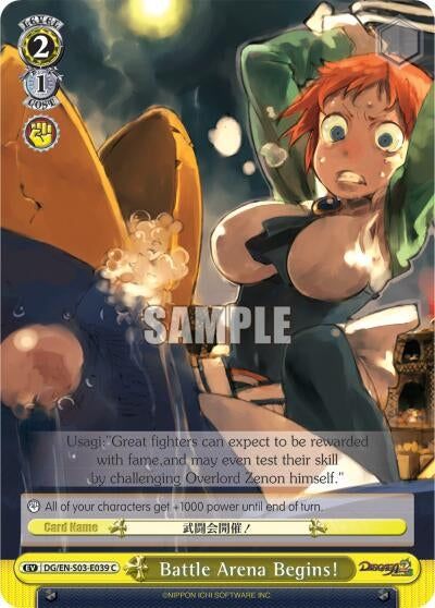 Battle Arena Begins! (3039) [DG/EN-S03] - Weiss Schwarz Single