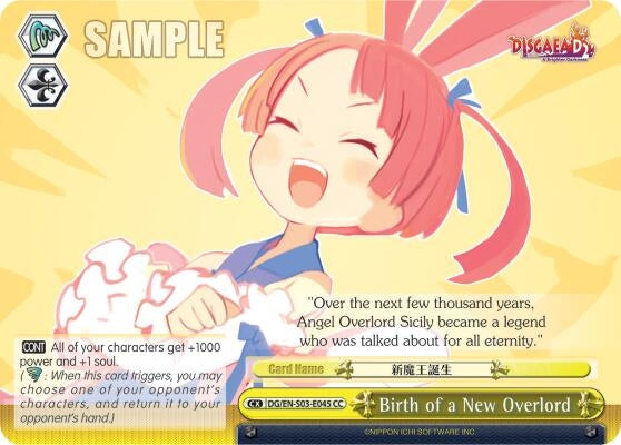 Birth of a New Overlord (3045) [DG/EN-S03] - Weiss Schwarz Single