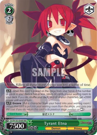 Tyrant Etna (RRR) (3048) [DG/EN-S03] - Weiss Schwarz Single