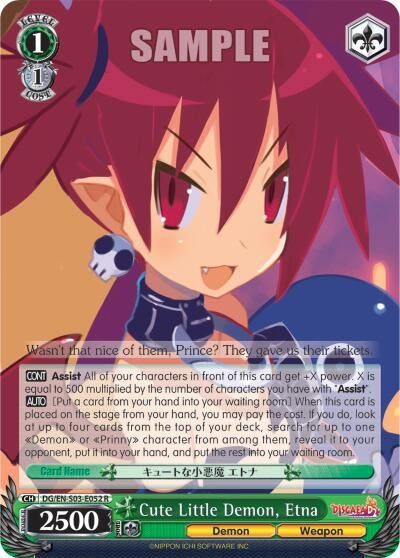 Cute Little Demon Etna (3052) [DG/EN-S03] - Weiss Schwarz Single