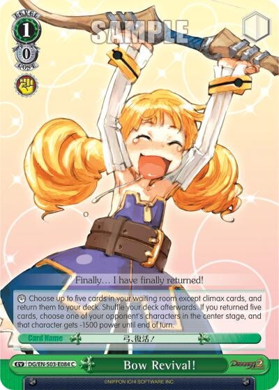 Bow Revival! (3084) [DG/EN-S03] - Weiss Schwarz Single