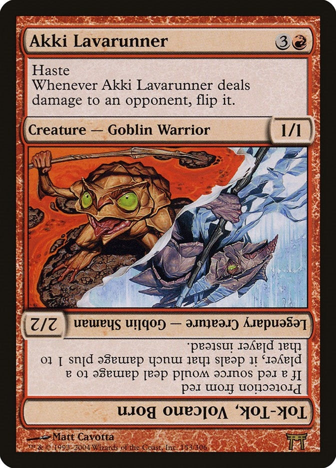 Akki Lavarunner // Tok-Tok Volcano Born (153) [CHK] - MTG Single