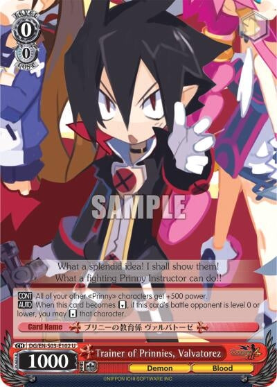 Trainer of Prinnies Valvatorez (3102) [DG/EN-S03] - Weiss Schwarz Single