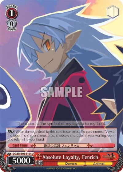 Absolute Loyalty Fenrich (3104) [DG/EN-S03] - Weiss Schwarz Single