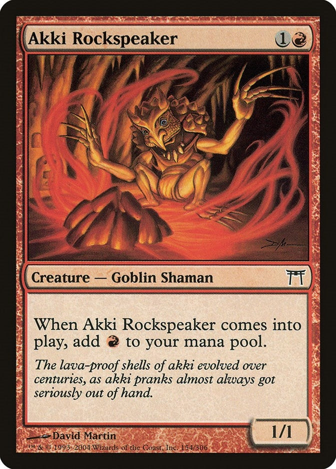 Akki Rockspeaker (154) [CHK] - MTG Single