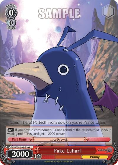 Fake Laharl (3108) [DG/EN-S03] - Weiss Schwarz Single