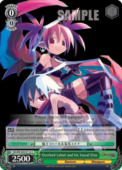 Overlord Laharl and his Vassal Etna (3112) [DG/EN-S03] - Weiss Schwarz Single