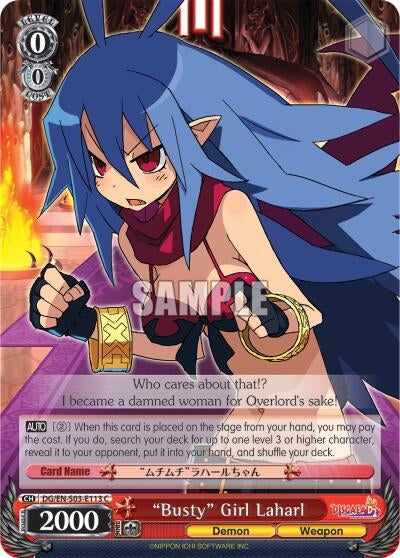 ’Busty’ Girl Laharl (3113) [DG/EN-S03] - Weiss Schwarz Single