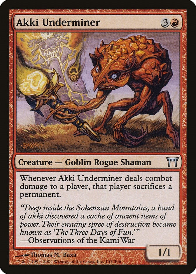 Akki Underminer (155) [CHK] - MTG Single