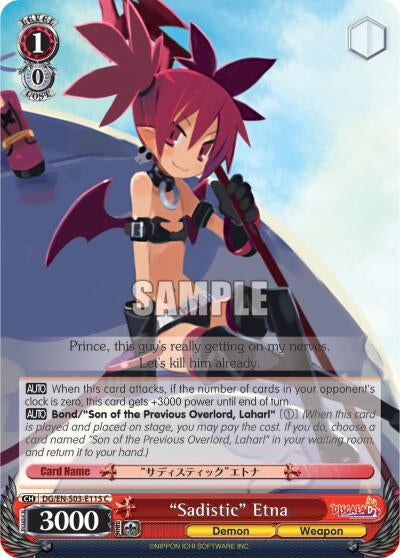 ’Sadistic’ Etna (3115) [DG/EN-S03] - Weiss Schwarz Single