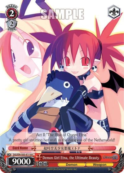 Demon Girl Etna the Ultimate Beauty (3118) [DG/EN-S03] - Weiss Schwarz Single