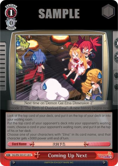 Coming Up Next (3128) [DG/EN-S03] - Weiss Schwarz Single
