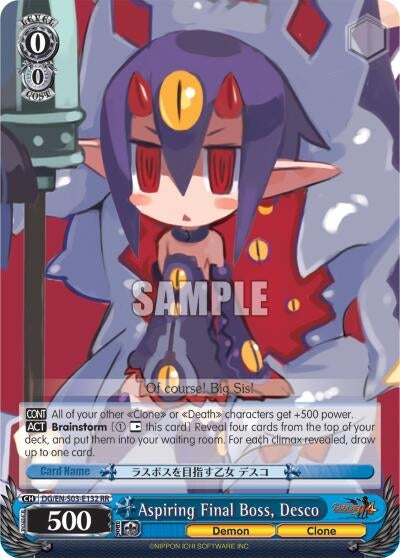 Aspiring Final Boss Desco (3132) [DG/EN-S03] - Weiss Schwarz Single