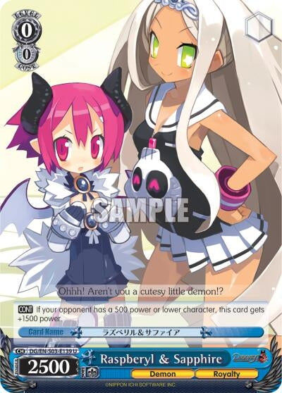 Raspberyl & Sapphire (3139) [DG/EN-S03] - Weiss Schwarz Single