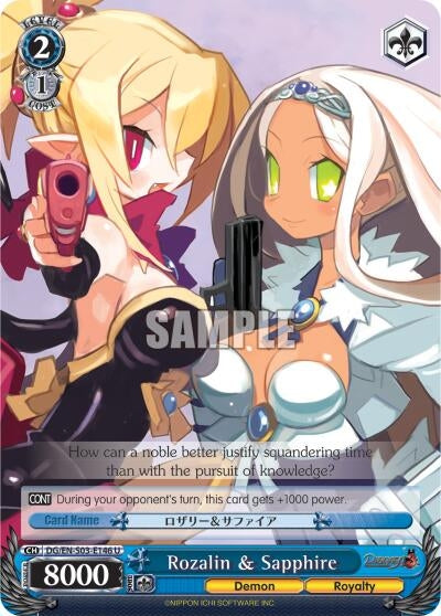Rozalin & Sapphire (3146) [DG/EN-S03] - Weiss Schwarz Single