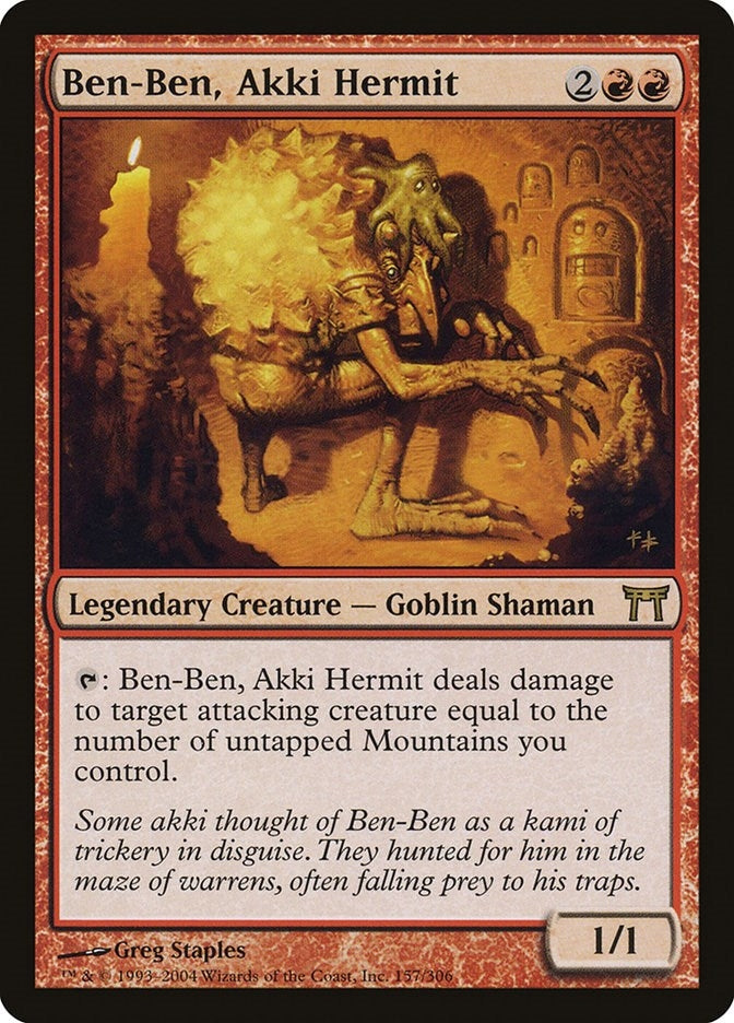 Ben-Ben Akki Hermit (157) [CHK] - MTG Single