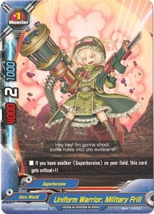Uniform Warrior Military Frill (1020039) [D-BT01A] - Future Card BuddyFight Single