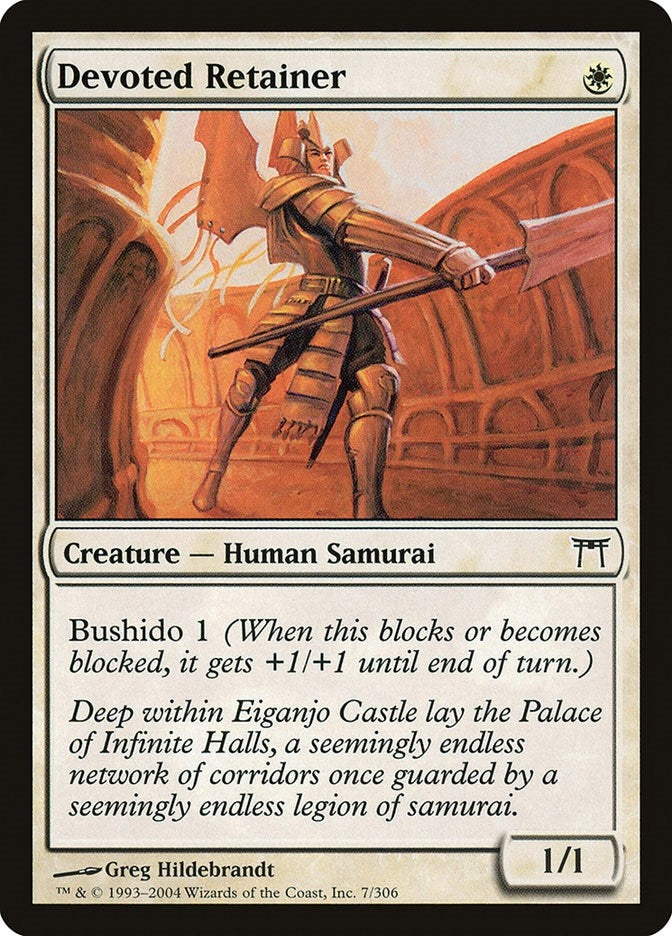 Devoted Retainer (7) [CHK] - MTG Single