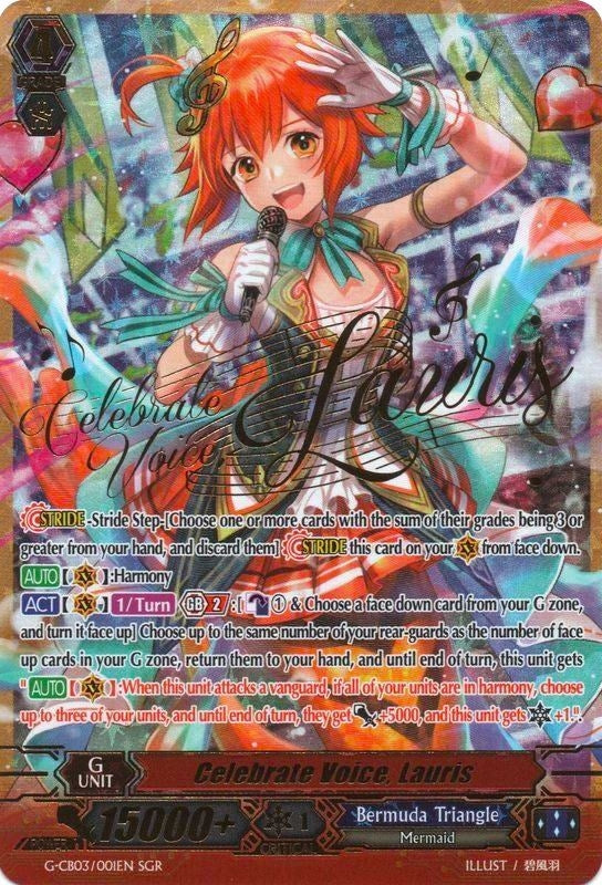 Celebrate Voice Lauris (SGR) (3001) [G-CB03] - Cardfight Vanguard Single
