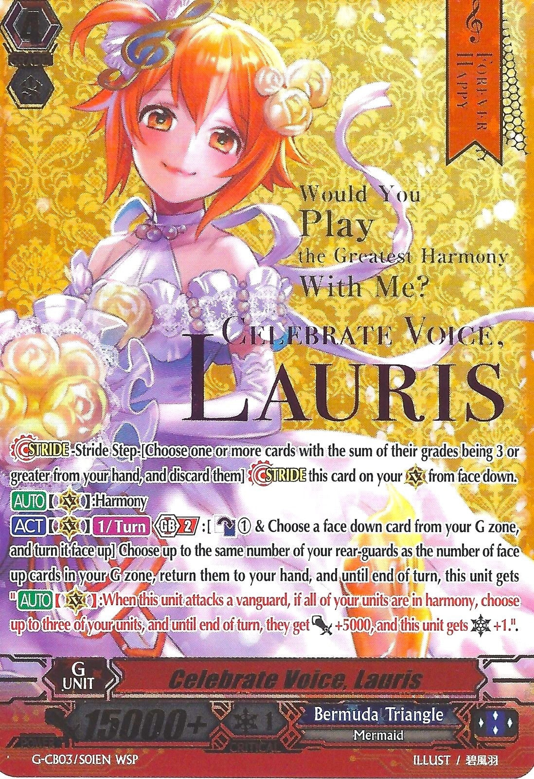 Celebrate Voice Lauris (Wedding SP) (301) [G-CB03] - Cardfight Vanguard Single