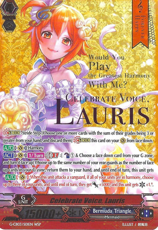 Celebrate Voice Lauris (Wedding SP) (301) [G-CB03] - Cardfight Vanguard Single