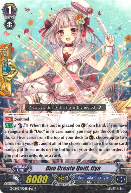 Duo Create Quill Ilya (White) (3024) [G-CB03] - Cardfight Vanguard Single