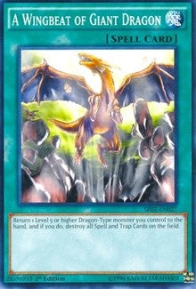 A Wingbeat of Giant Dragon (2027) (SR02) - YuGiOh Single
