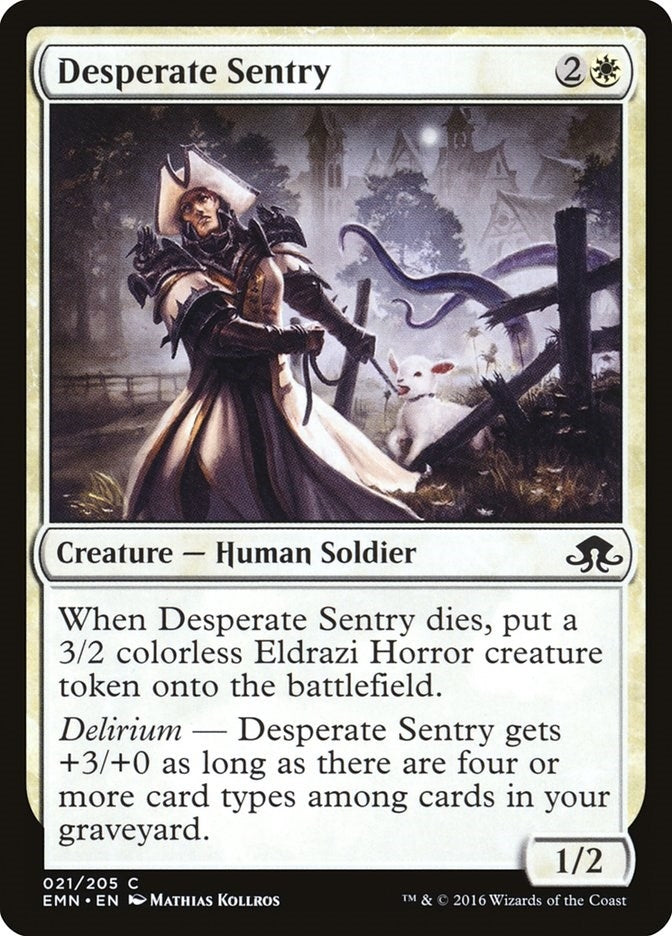 Desperate Sentry (21) [EMN] - MTG Single