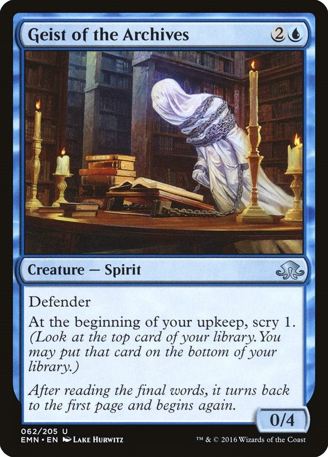 Geist of the Archives (62) [EMN] - MTG Single